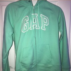 Turquoise and white Gap jacket